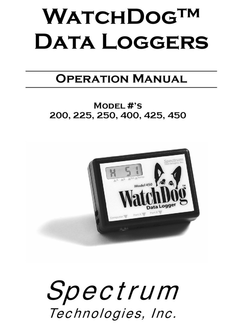Spectrum Technologies WatchDog 200 Operation manual