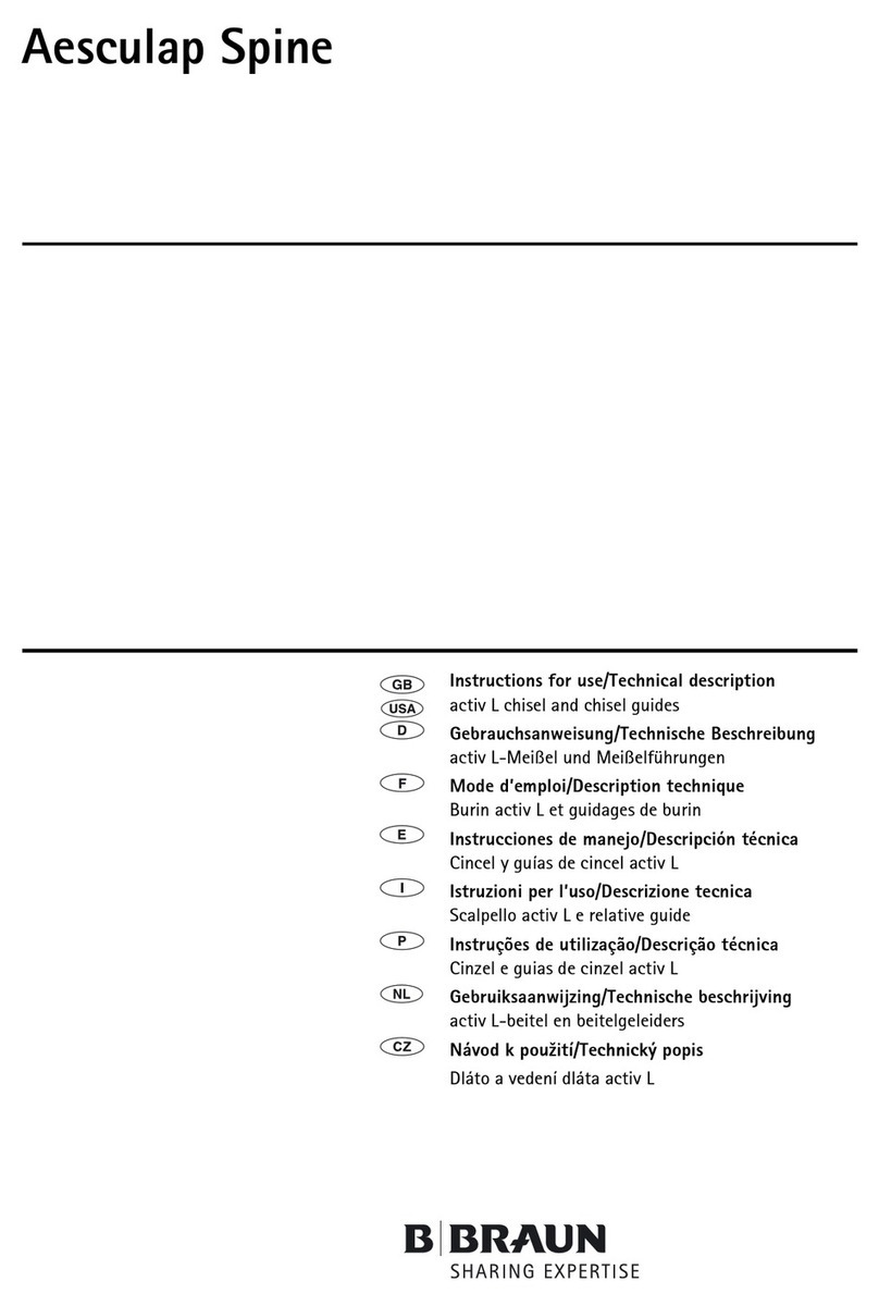 Braun Aesculap Spine Instructions for use/Technical description