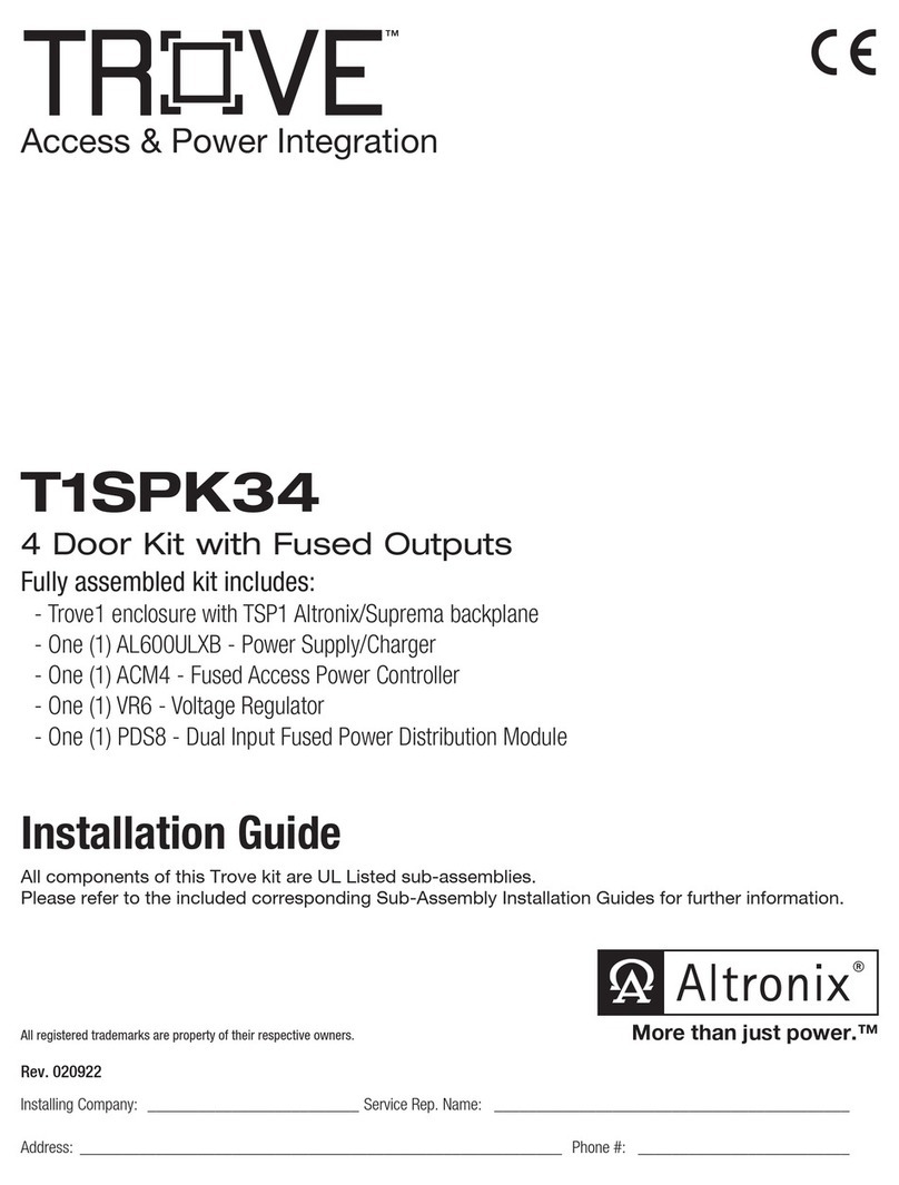 Altronix Trove T1SPK34 installation guide