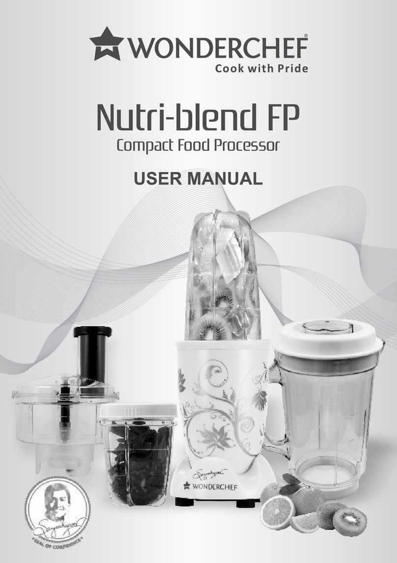 WonderChef Nutri-blend FP user manual