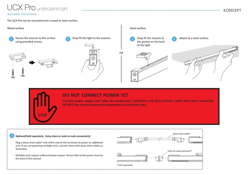 Koncept UCX Pro Series Assembly instructions
