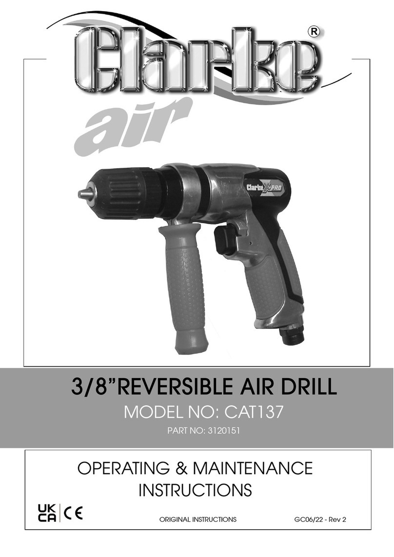 Clarke air CAT137 Installation and operation manual