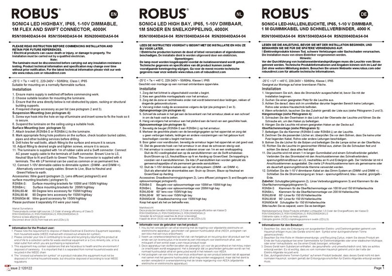 Robus RSN10040DAS4-04 User manual