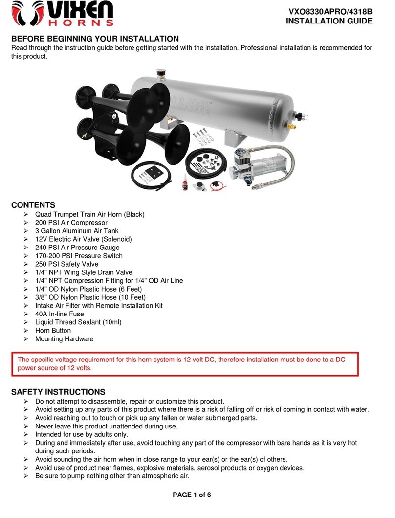 Vixen Horns VXO8330O/4318B installation guide