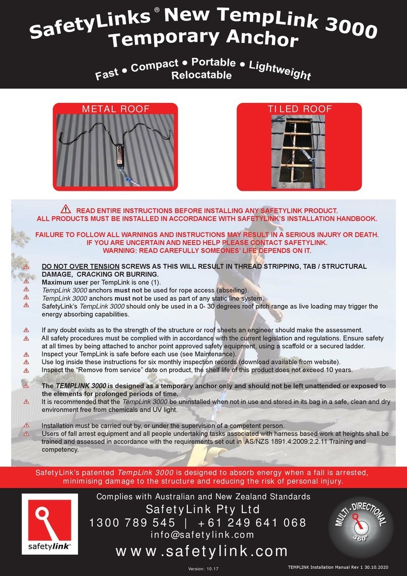 Safety Link TempLink 3000 User manual Safety Link TempLink 3000 User manual