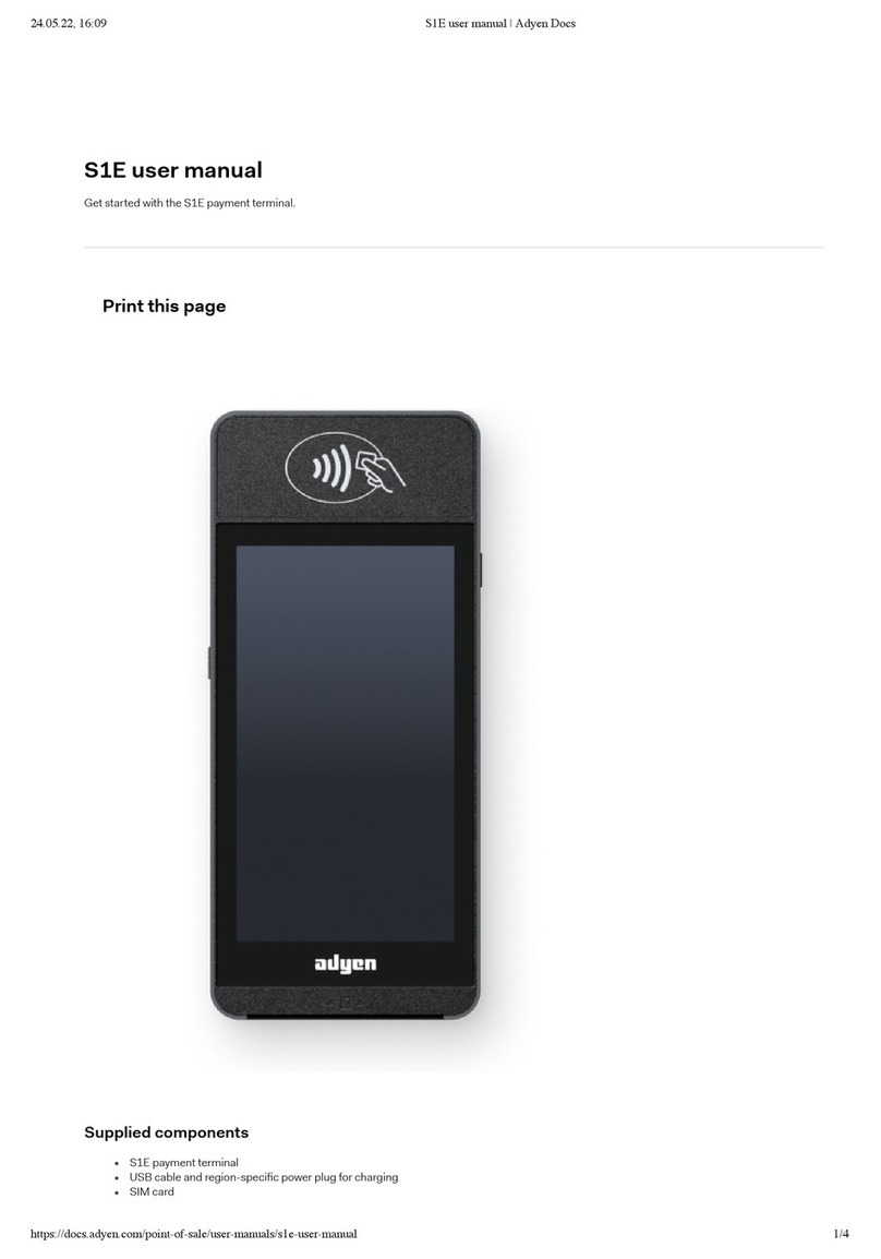 adyen S1E user manual