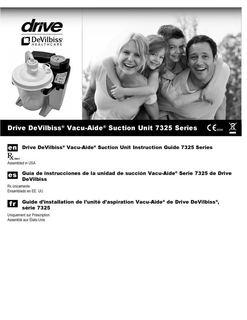 Drive DeVilbiss Healthcare Vacu-Aide 7325 Series Instruction guide
