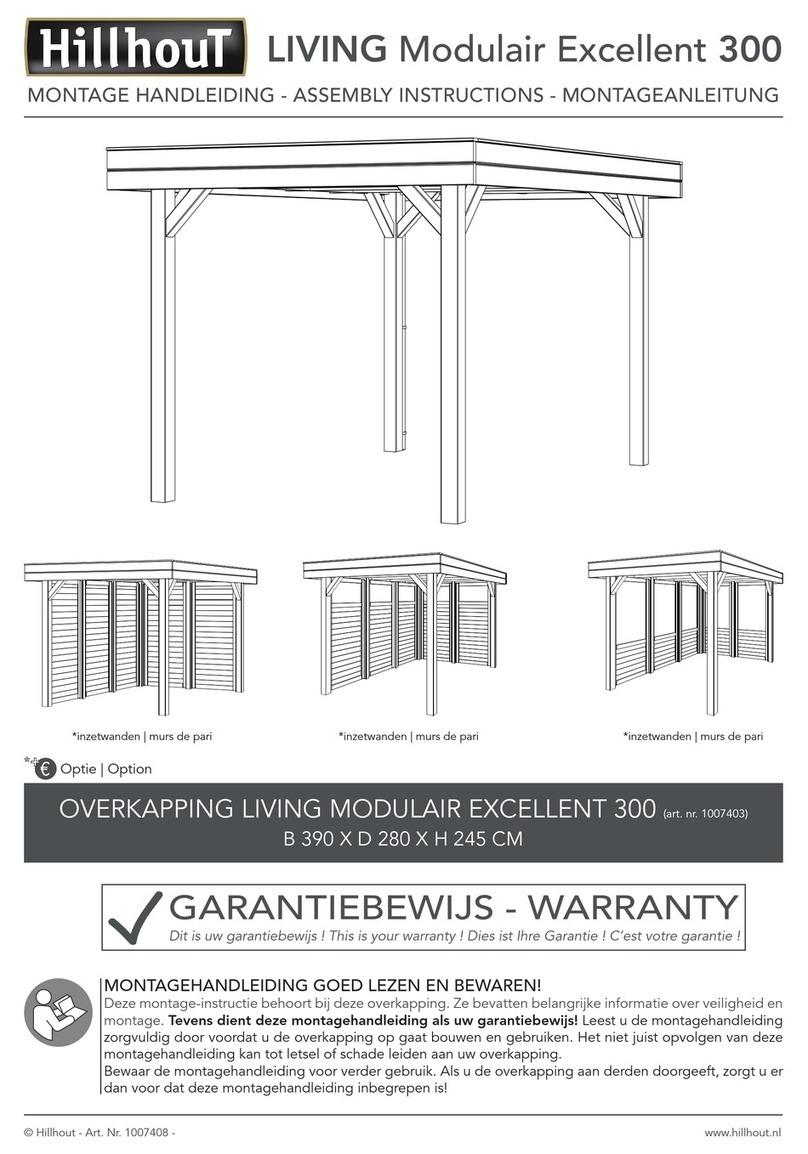 Hillhout LIVING MODULAIR EXCELLENT 300 Assembly instructions