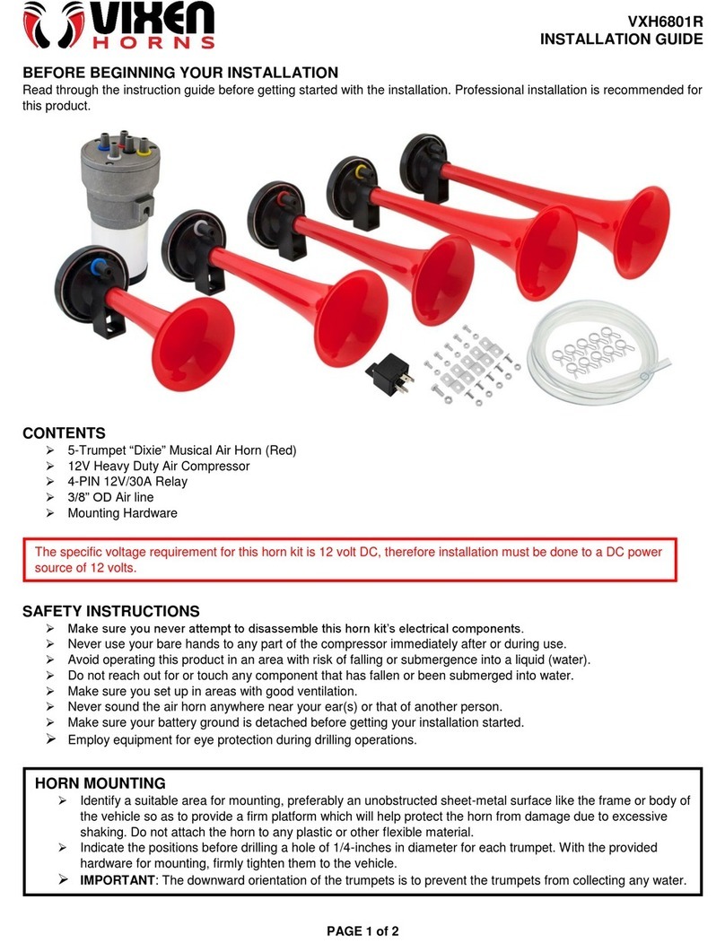 Vixen Horns VXH6801R installation guide