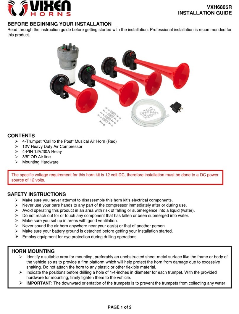 Vixen Horns VXH6805R installation guide