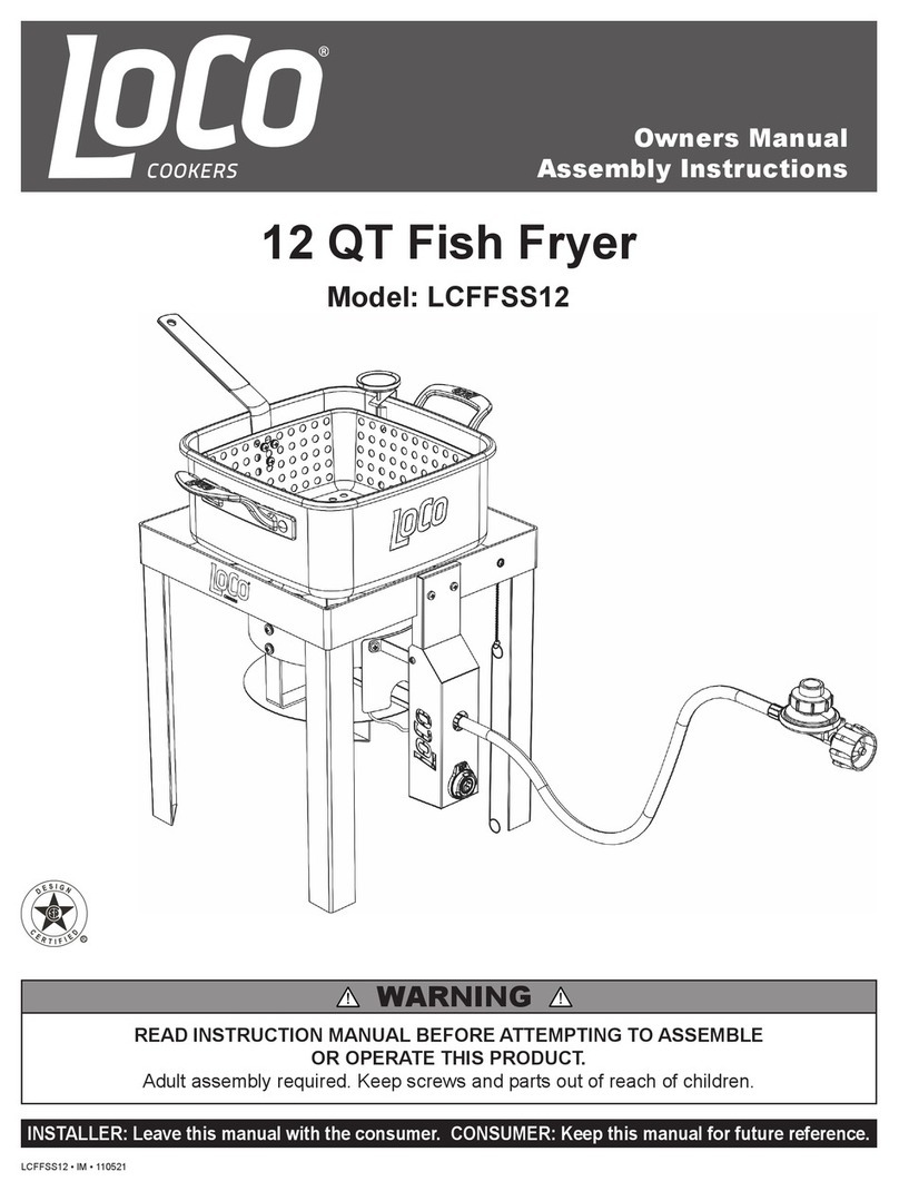 LOCO COOKERS LCFFSS12 owner's manual
