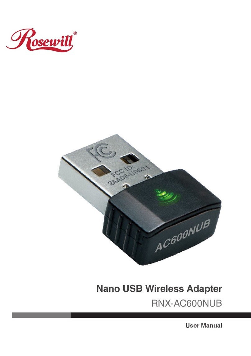 Rosewill RNX-AC600NUB User manual