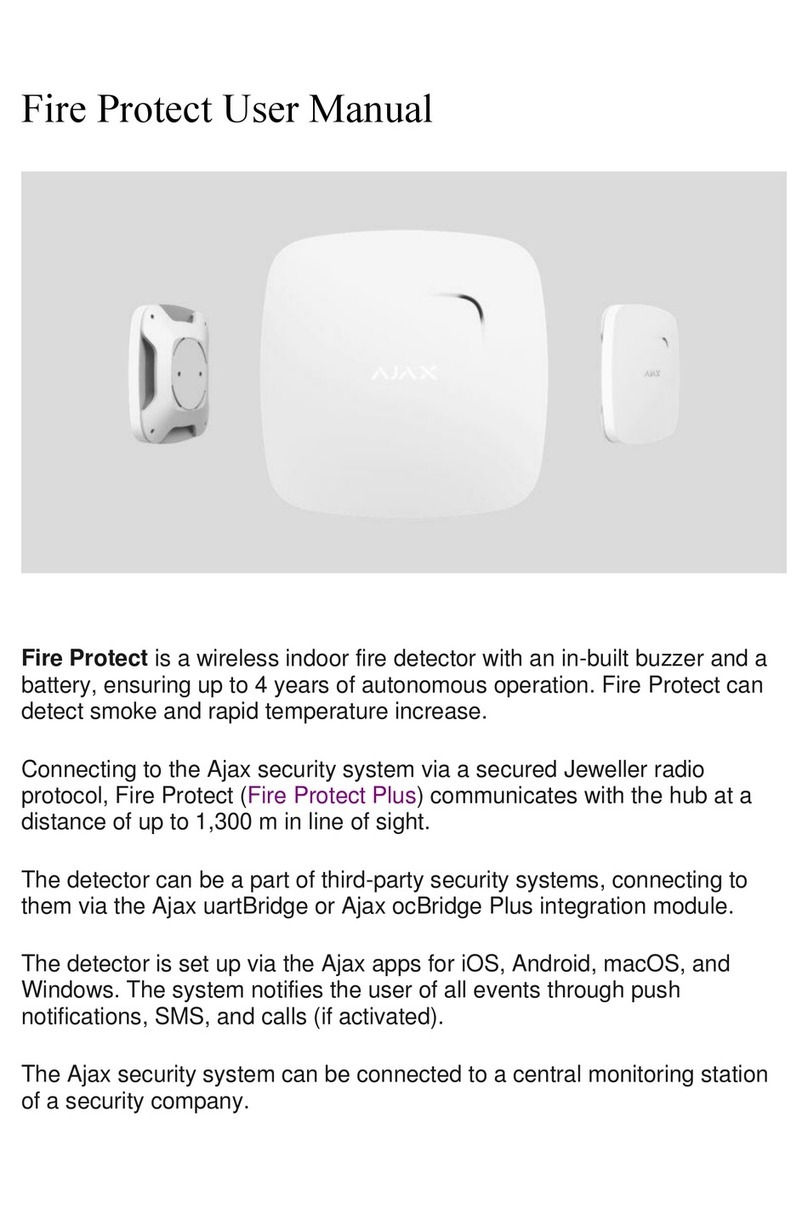 AJAX Fire Protect user manual