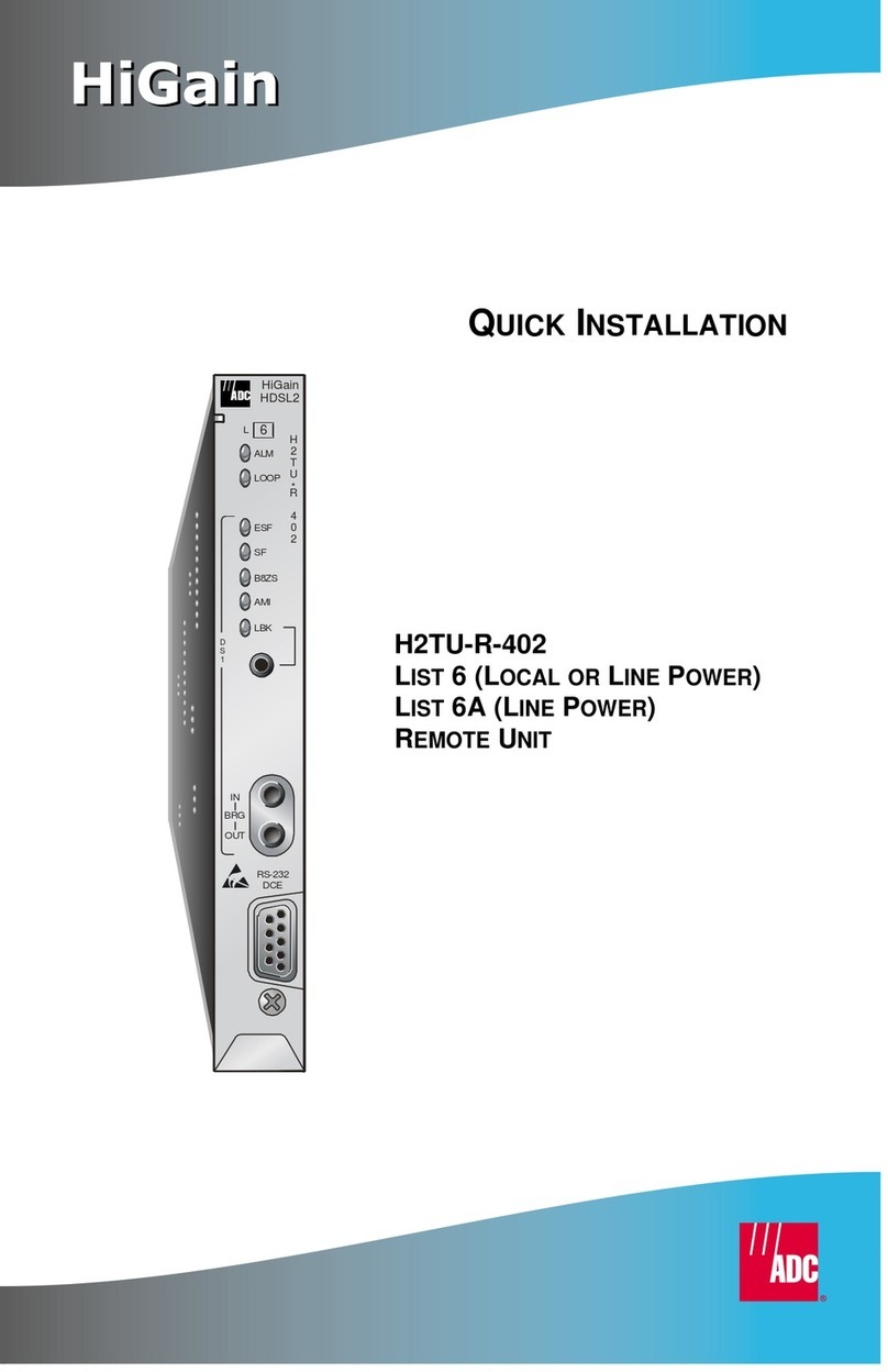 ADC HiGain H2TU-R-402 List 6 Original operating instructions