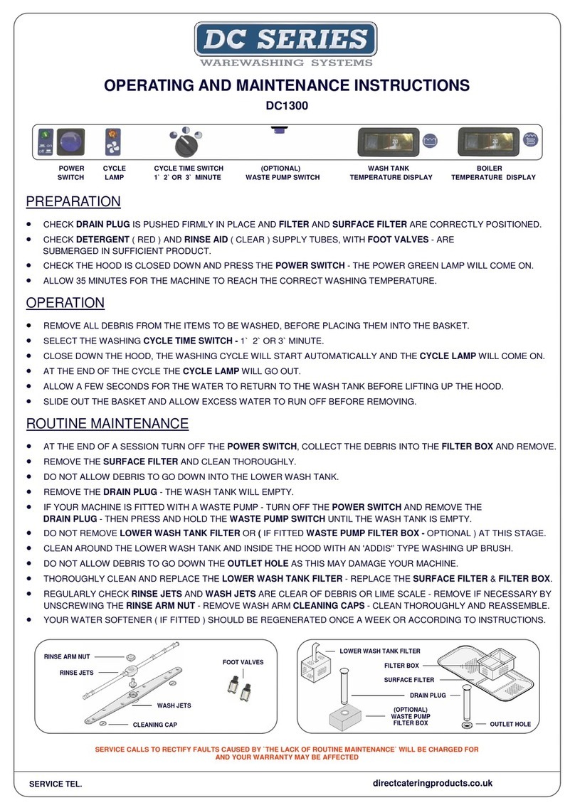 DC DC1300 Operating and maintenance instructions