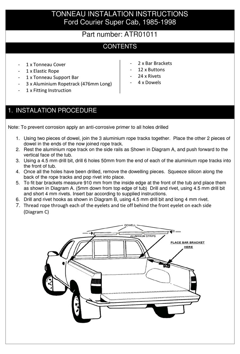 AUSSIE TONNEAU ATR01011 installation instructions