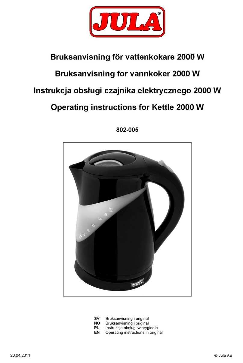 Jula 802-005 operating instructions