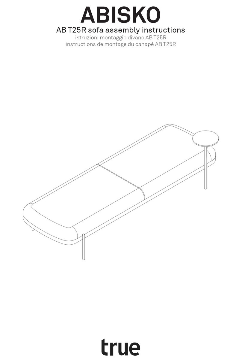 True ABISKO AB T25R Assembly instructions