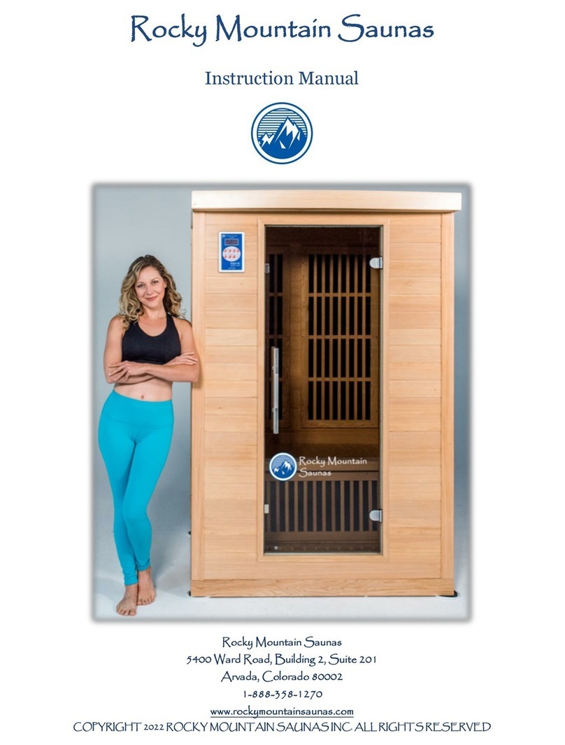 Rocky Mountain Saunas Badger User manual