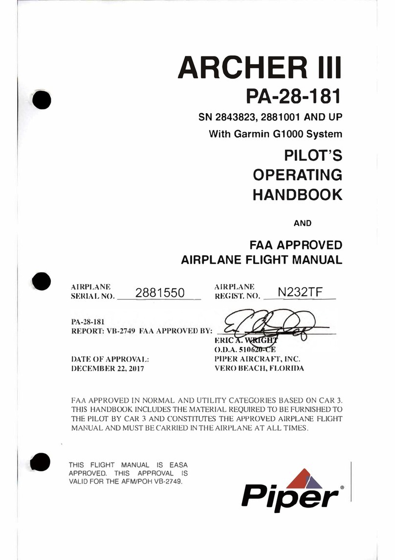 Piper ARCHER III Owner's manual