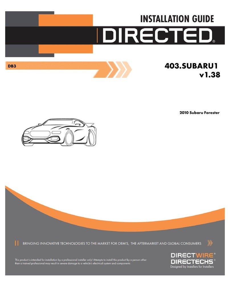Directed 403.SUBARU1 User manual