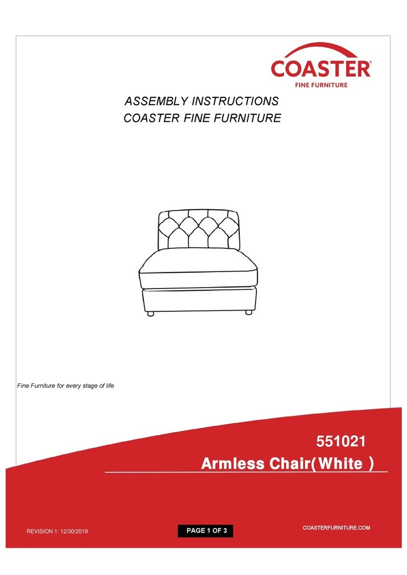 Coaster 551021 Assembly instructions