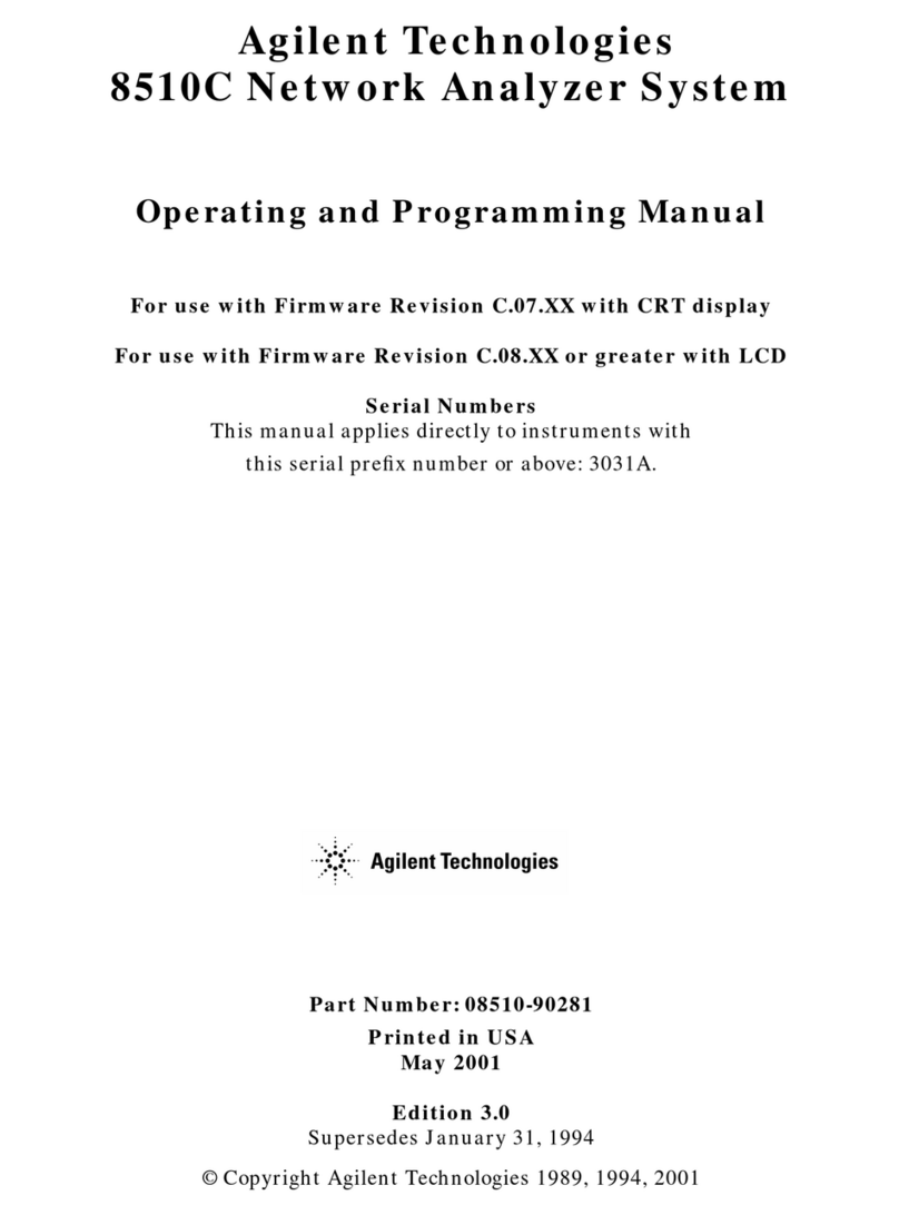 Agilent Technologies 8510C Owner's manual Agilent Technologies 8510C Owner's manual