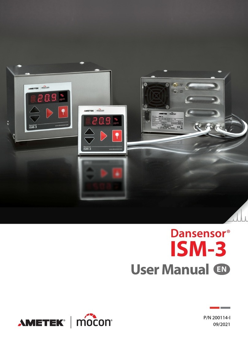 Ametek mocon Dansensor ISM-3 User manual