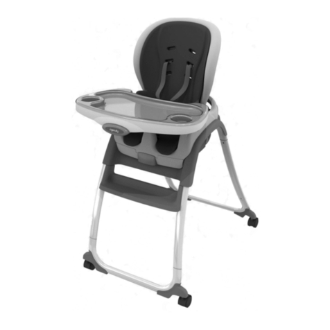 ingenuity SMARTCLEAN TRIO ELITE 3-IN-1 HIGH CHAIR User manual