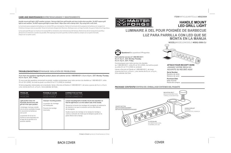 Master Forge 0023564 manual