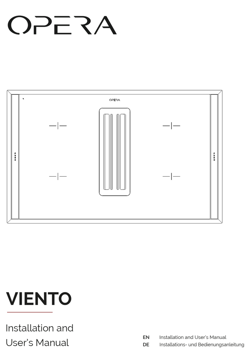 Opera VIENTO DVI83C1 Installation and user manual