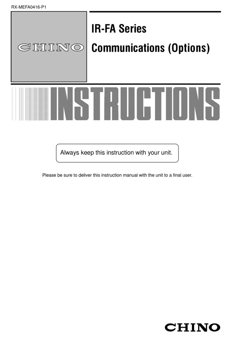 Chino IR-FA Series instructions