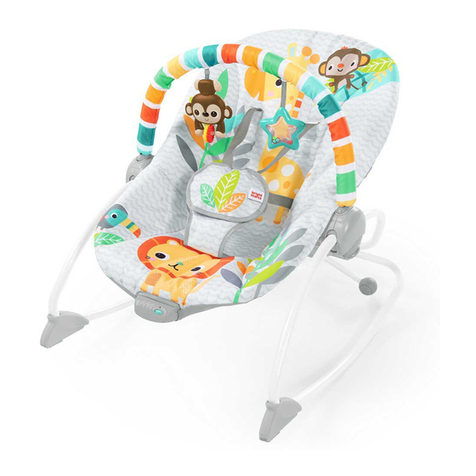 Bright Starts Safari Blast Infant to Toddler Rocker manual