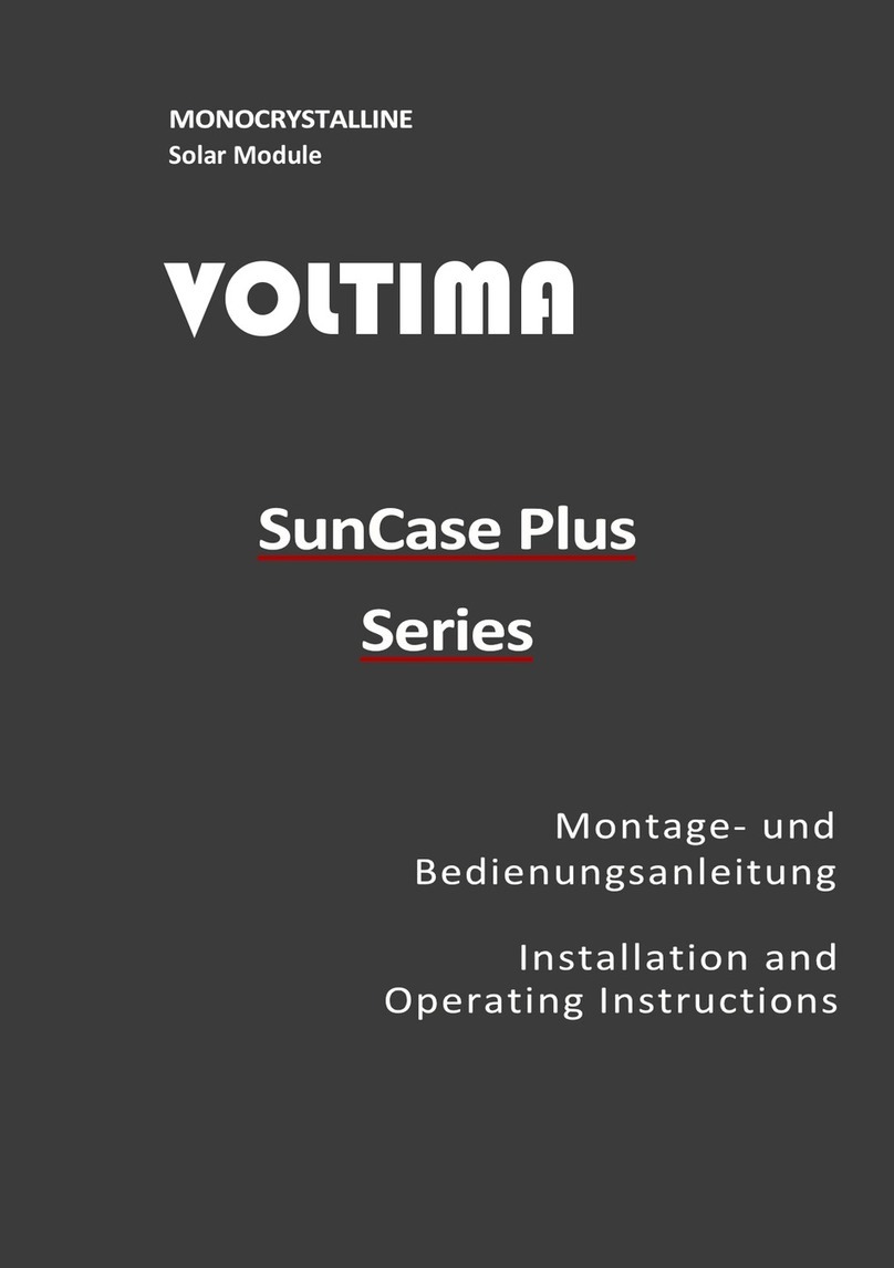 VOLTIMA SunCase Plus Series Installation and operating instructions
