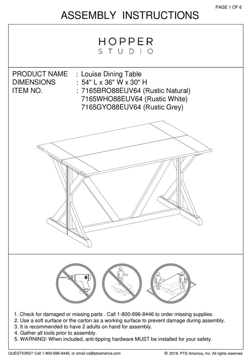 HOPPER STUDIO 7165BRO88EUV64 Assembly instructions HOPPER STUDIO 7165BRO88EUV64 Assembly instructions