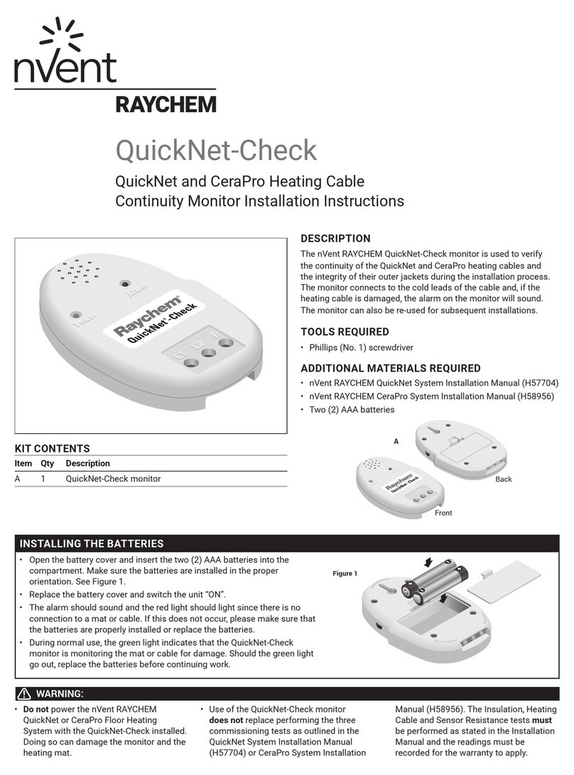 nVent RAYCHEM QuickNet-Check User manual
