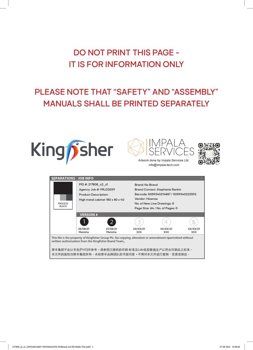 Kingfisher 5059340222639 manual