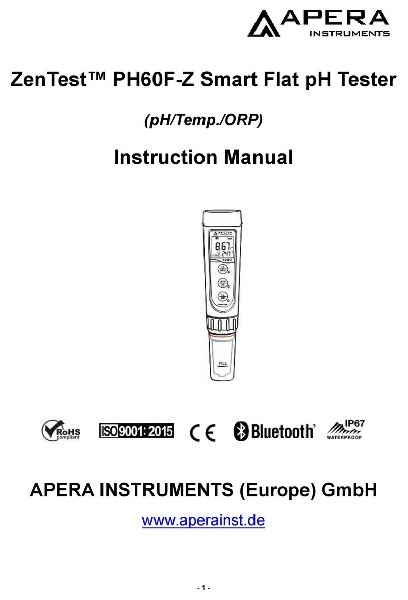 Apera Instruments PH60F-Z User manual
