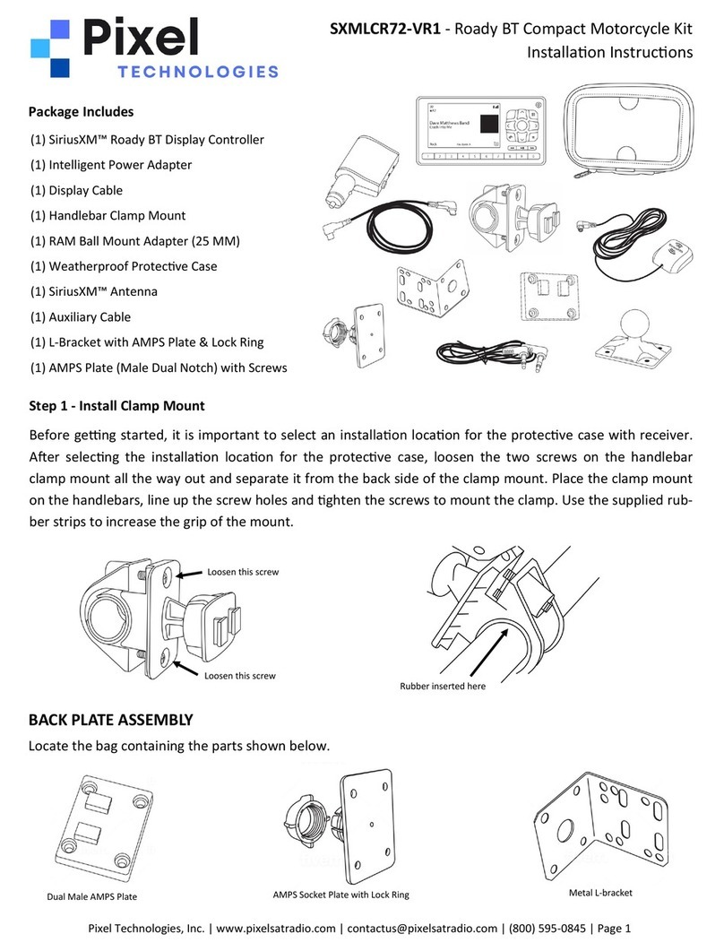 Pixel SXMLCR72-VR1 installation instructions