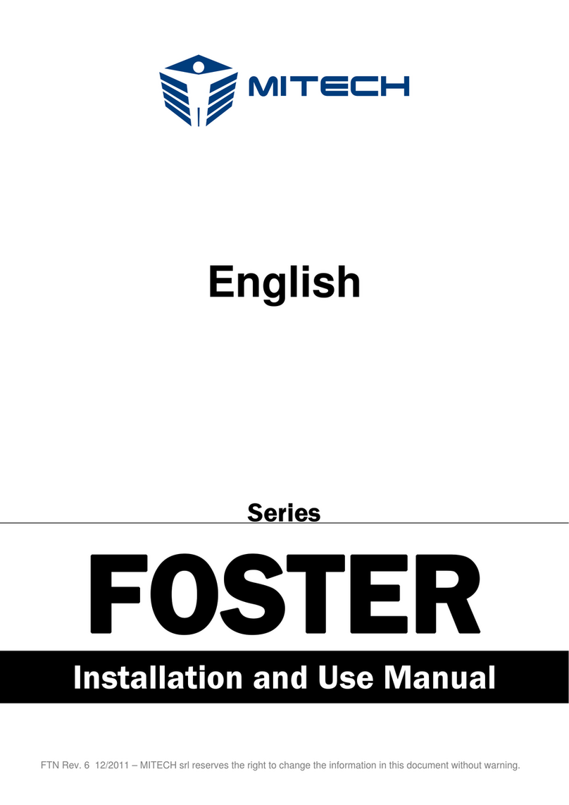 MITECH FOSTER Series Installation and use manual
