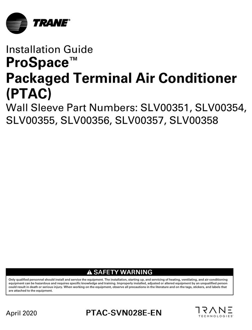 Trane Technologies ProSpace SLV00351 User manual