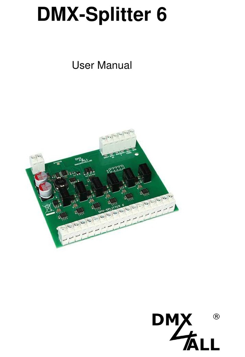 DMX4ALL DMX-Splitter 6 user manual