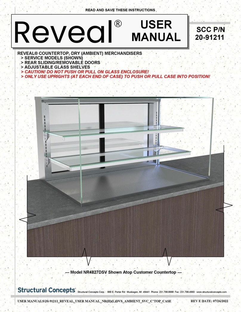 Structural Concepts Reveal NR3613DSV User manual