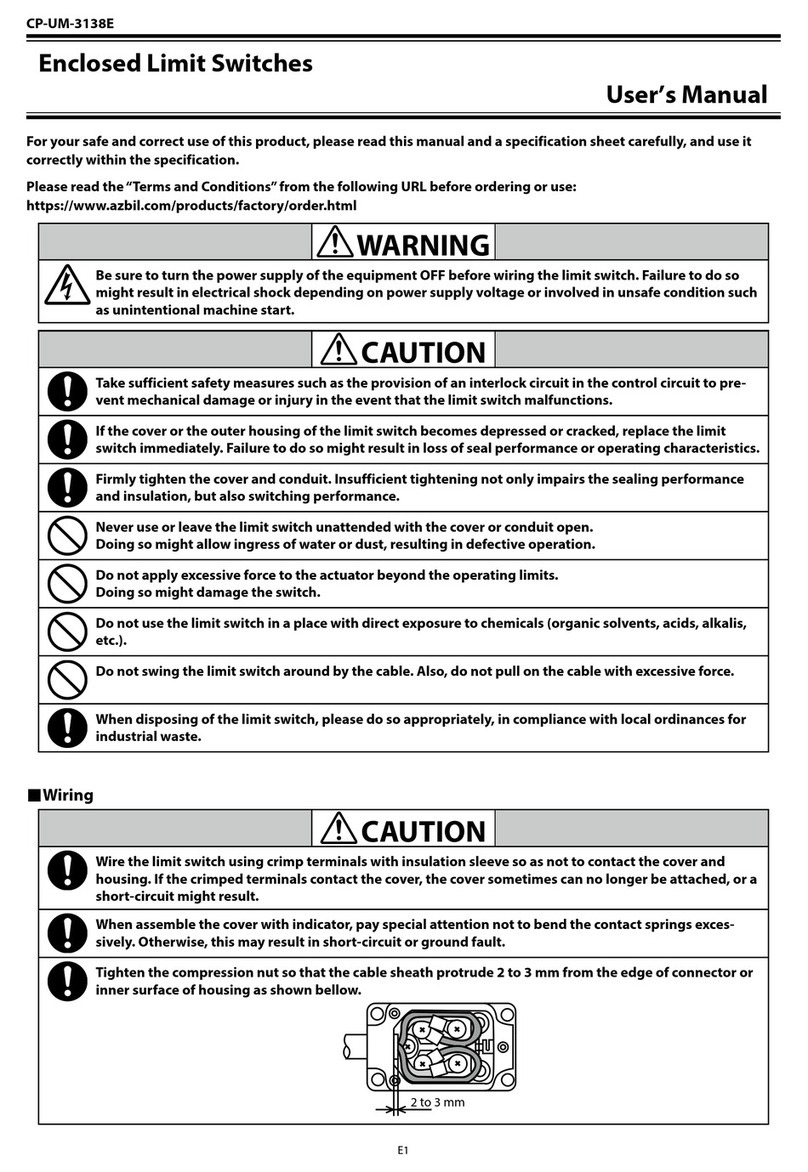 Azbil CP-UM-3138E User manual
