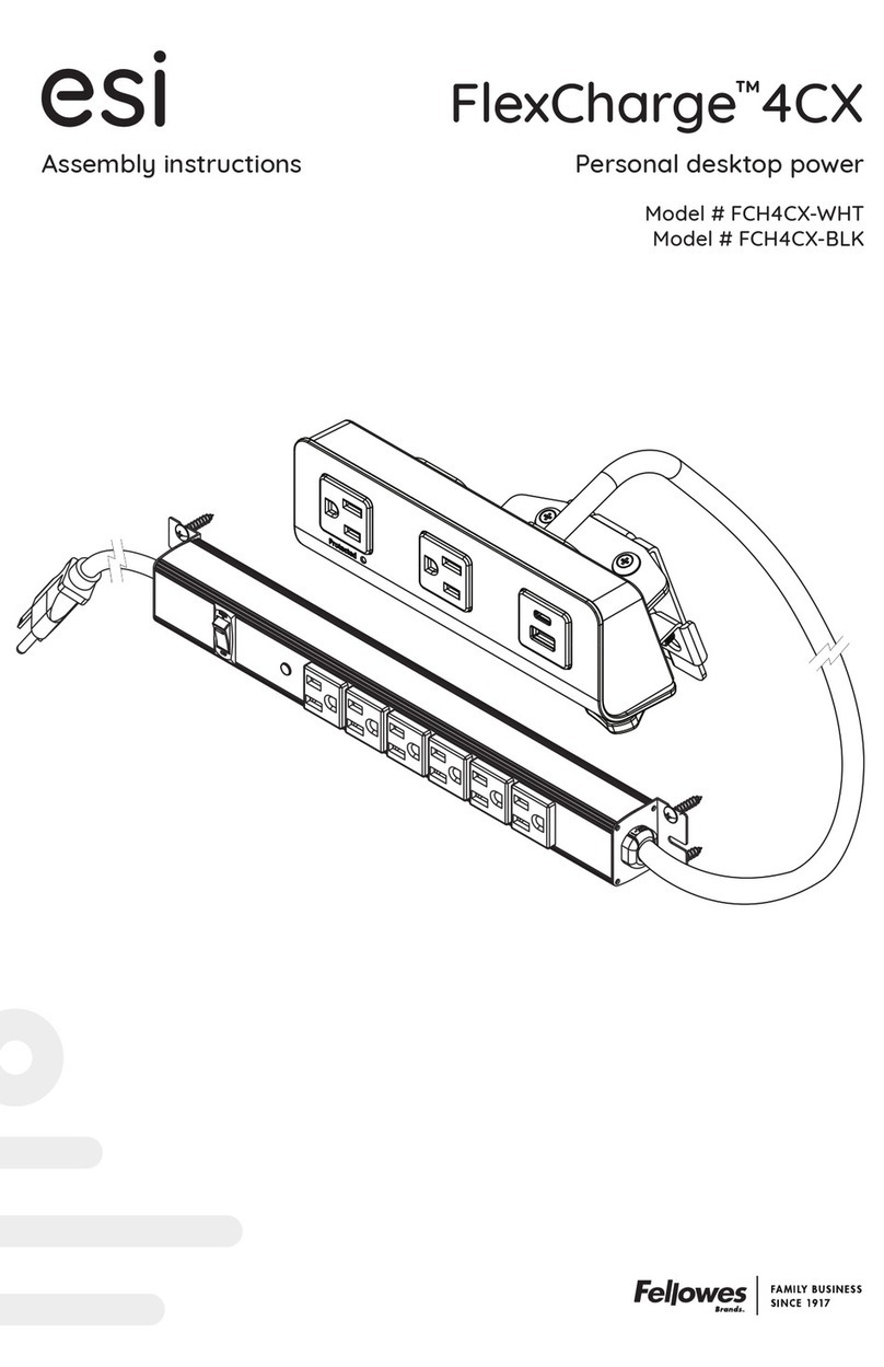 Fellowes esi FlexCharge4CX Assembly instructions
