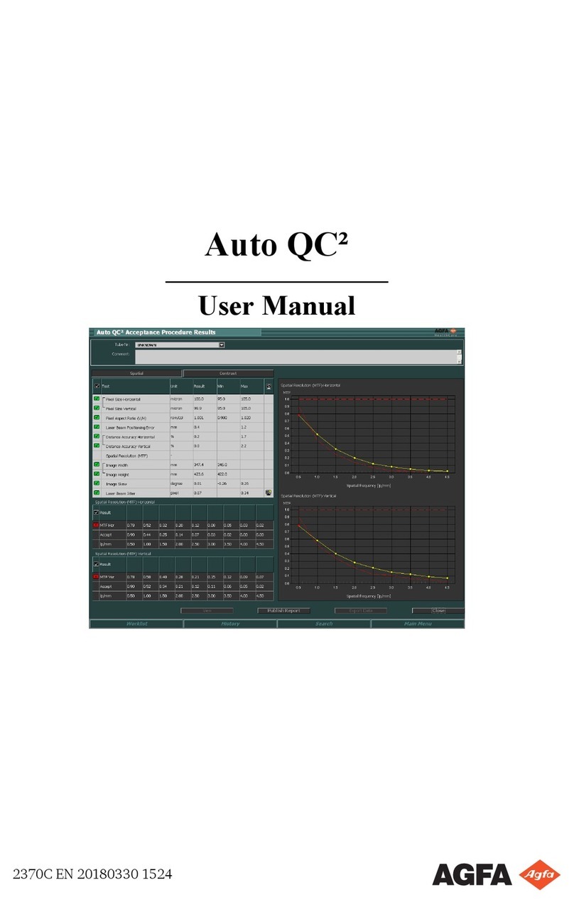 AGFA Auto QC2 User manual AGFA Auto QC2 User manual