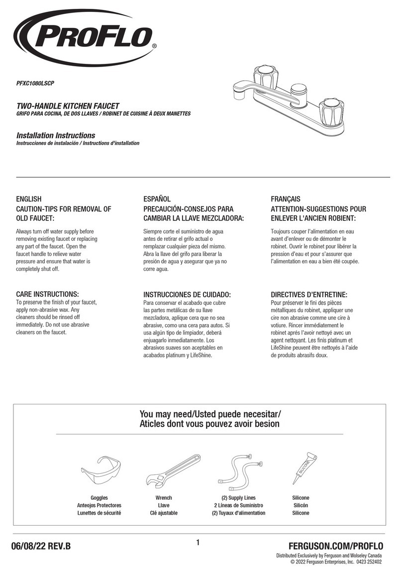 ProFlo PFXC1080LSCP installation instructions