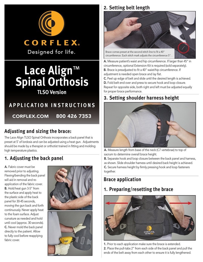 CORFLEX Lace Align Application Instructions CORFLEX Lace Align Application Instructions