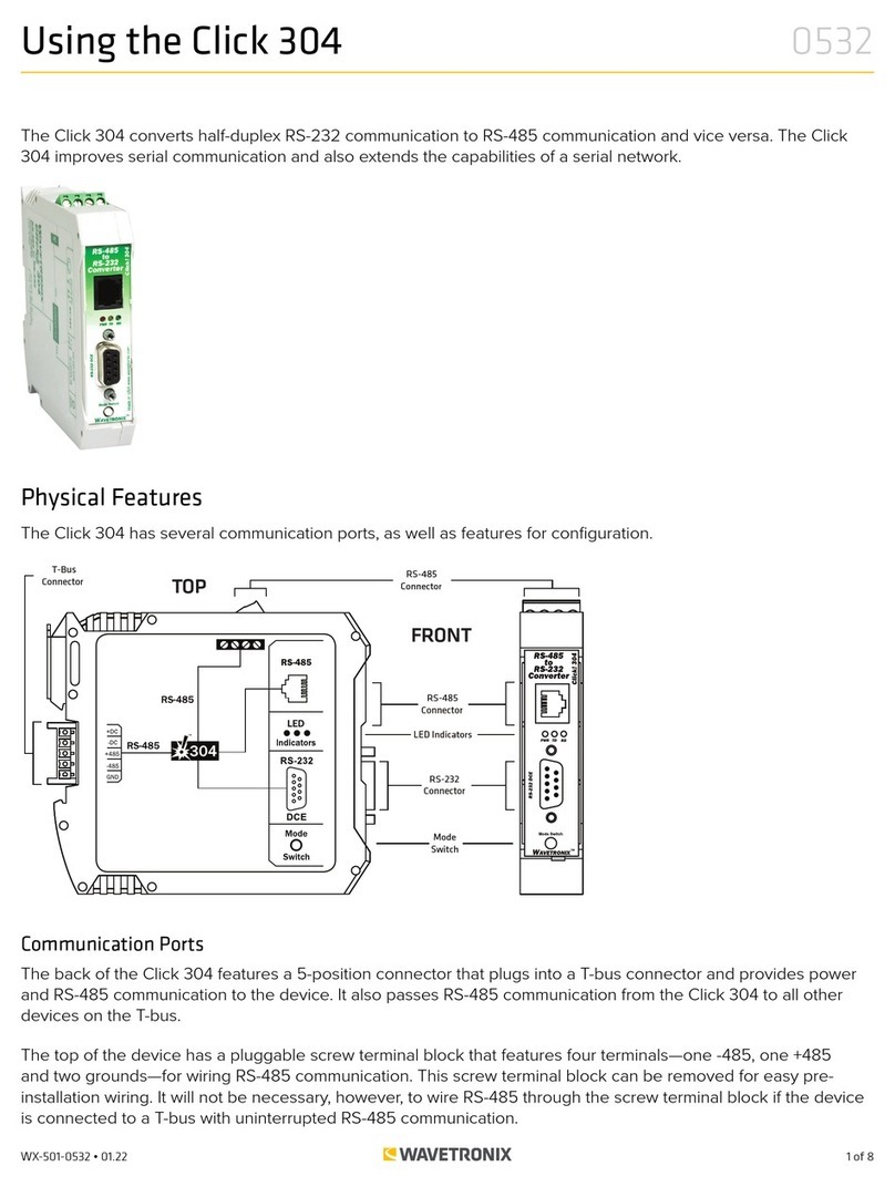 Wavetronix Click 304 User manual