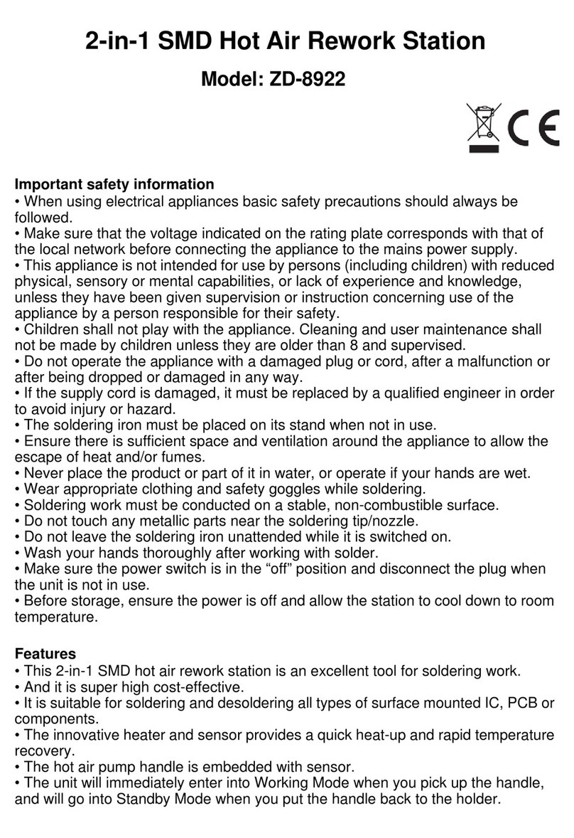 Zhongdi ZD-8922 manual